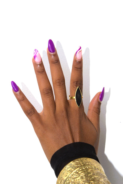 Marquise-Cut Statement Ring