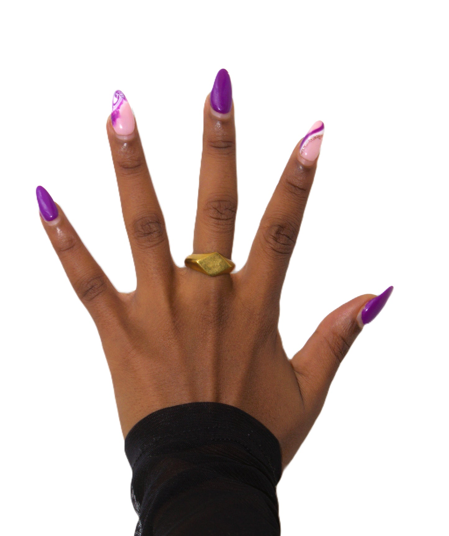 Diamond-Face Signet Ring