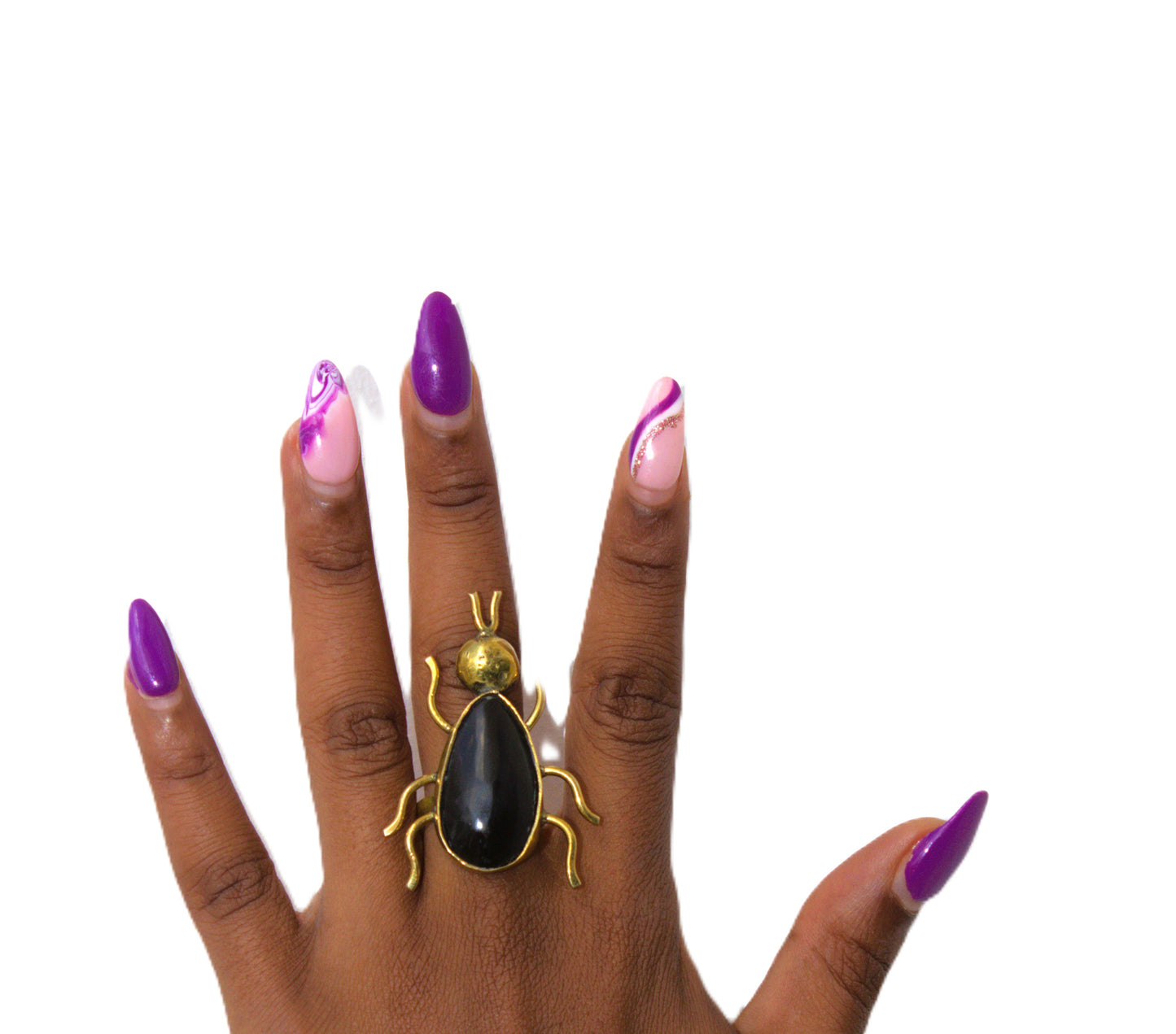 Black Scarab Ring