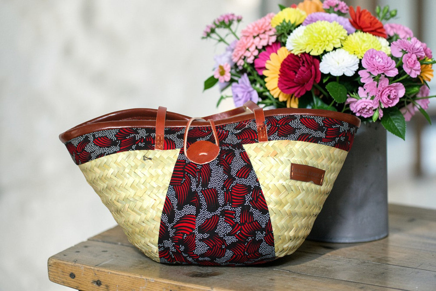 Crimson Mosaic Bag