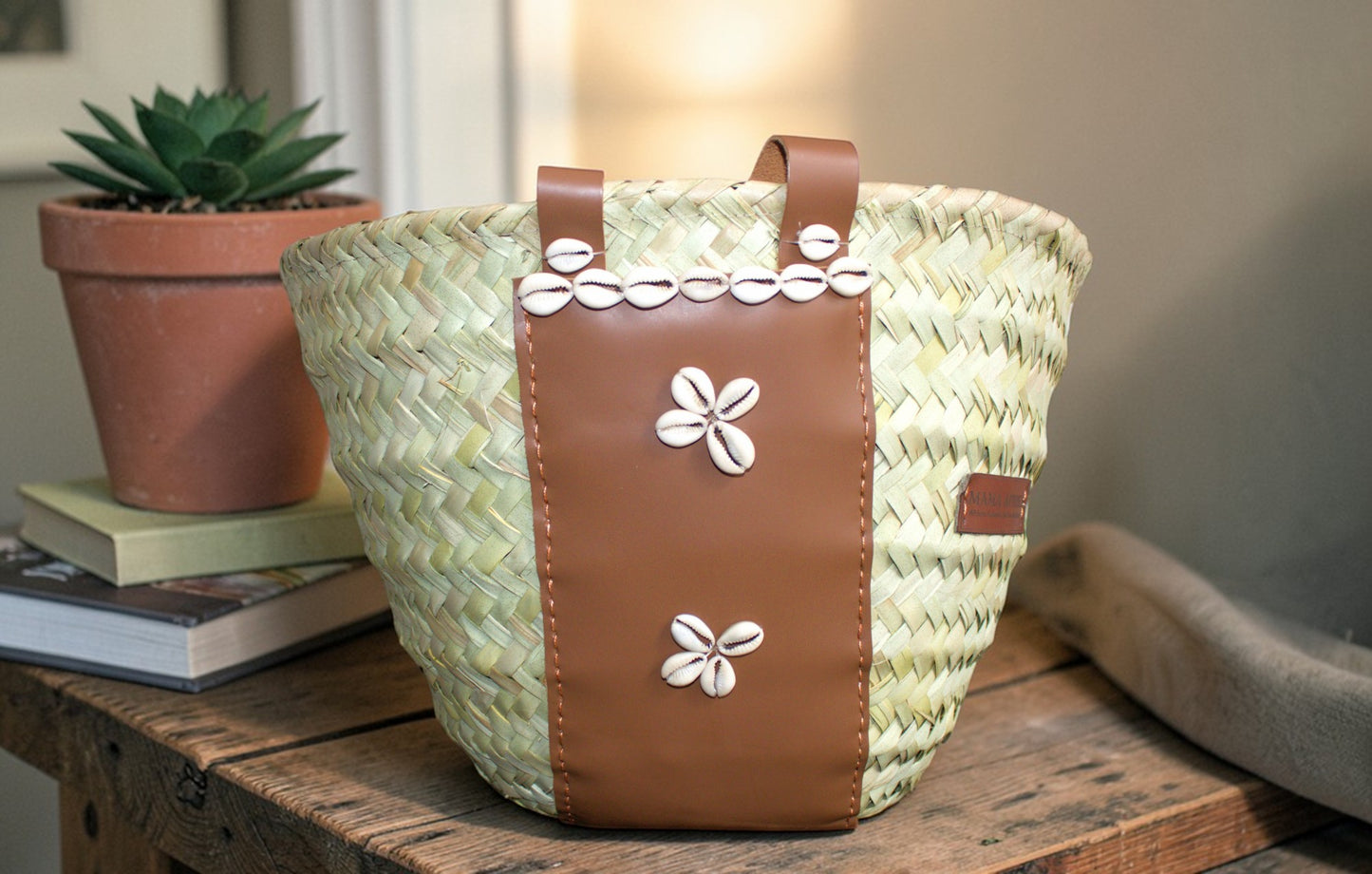 Cowrie Shell Bucket Bag