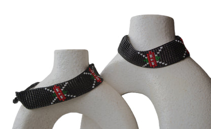 Kenyan Flag Beaded Bracelet